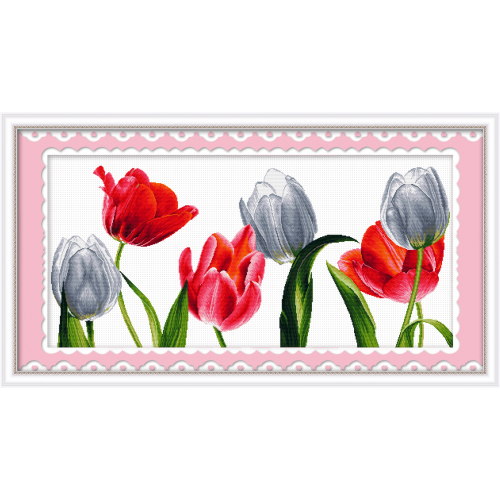 Sześć tulipanów