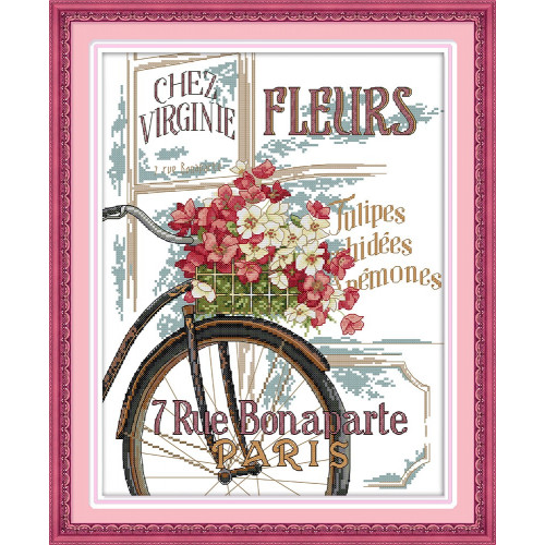 Kwiaty i rower